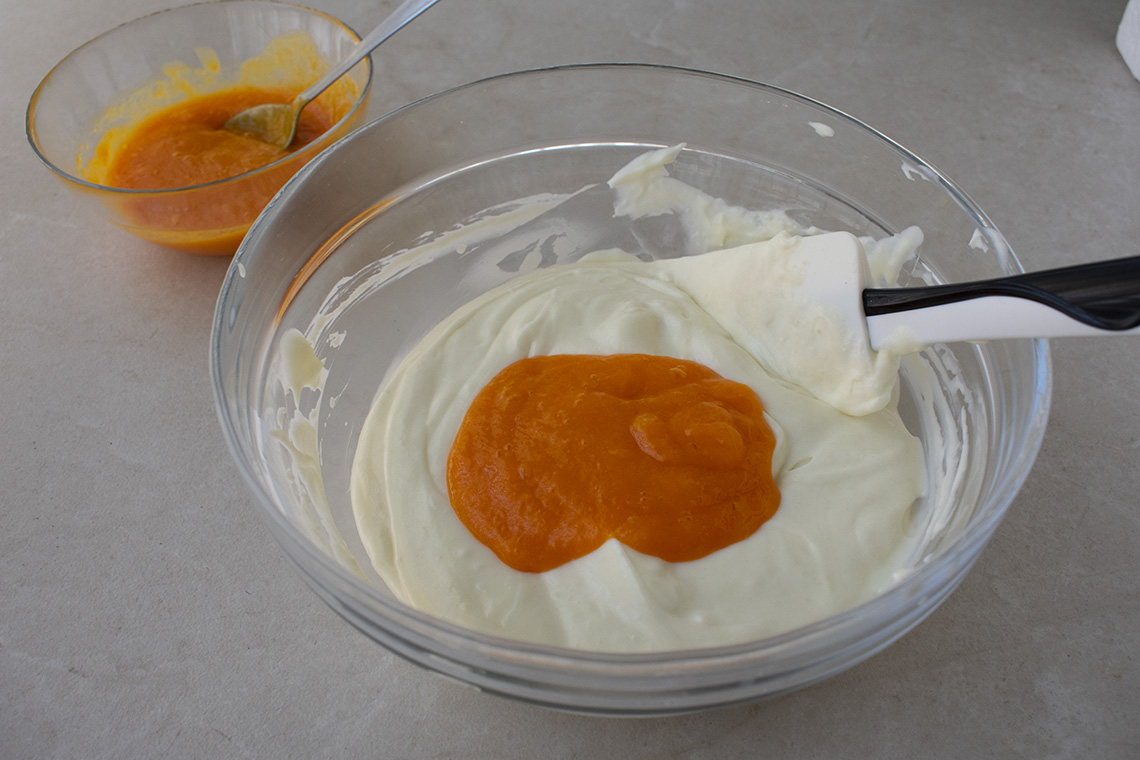 Mini cheesecake de mango