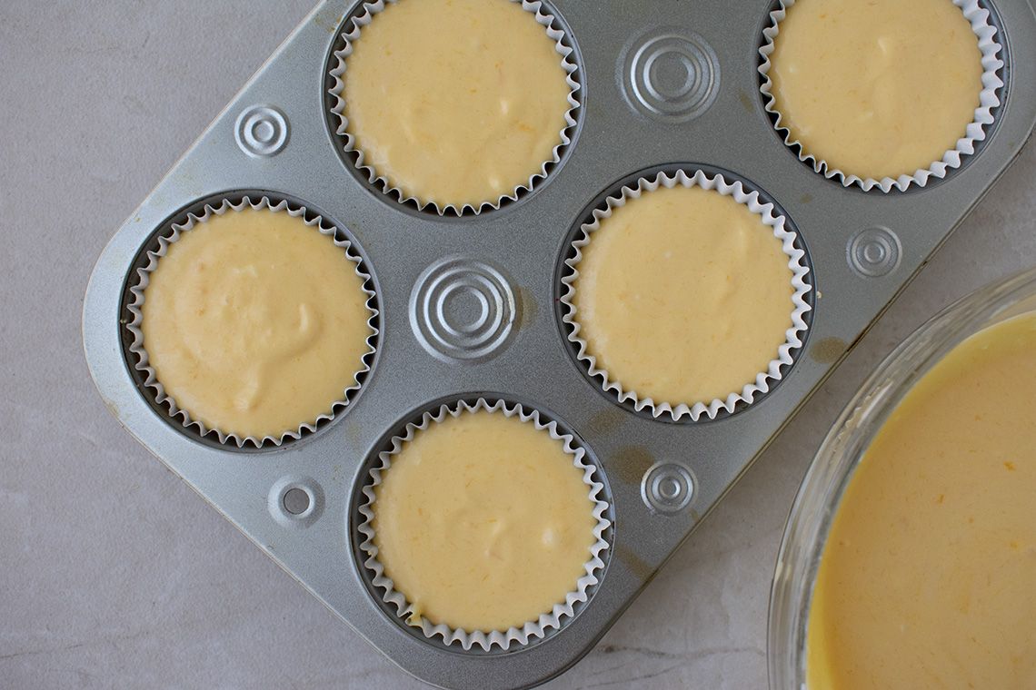 Mini cheesecake de mango