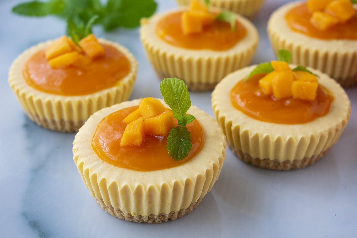 Mini Mango Cheesecake